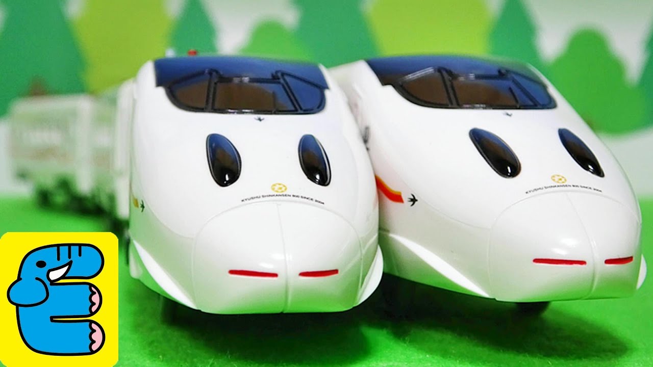 プラレール いっぱいつなごう新800系新幹線改造 Plarail Upgrade Let's couple a lot New 800 Series Shinkansen [English Subs]