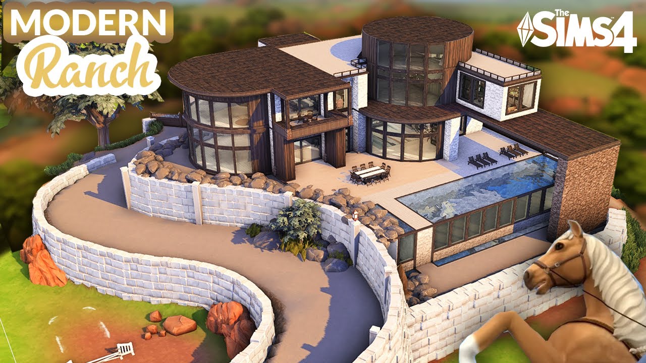 Sims 4 LUXURY HORSE RANCH [No CC] - Speed Build | Kate Emerald