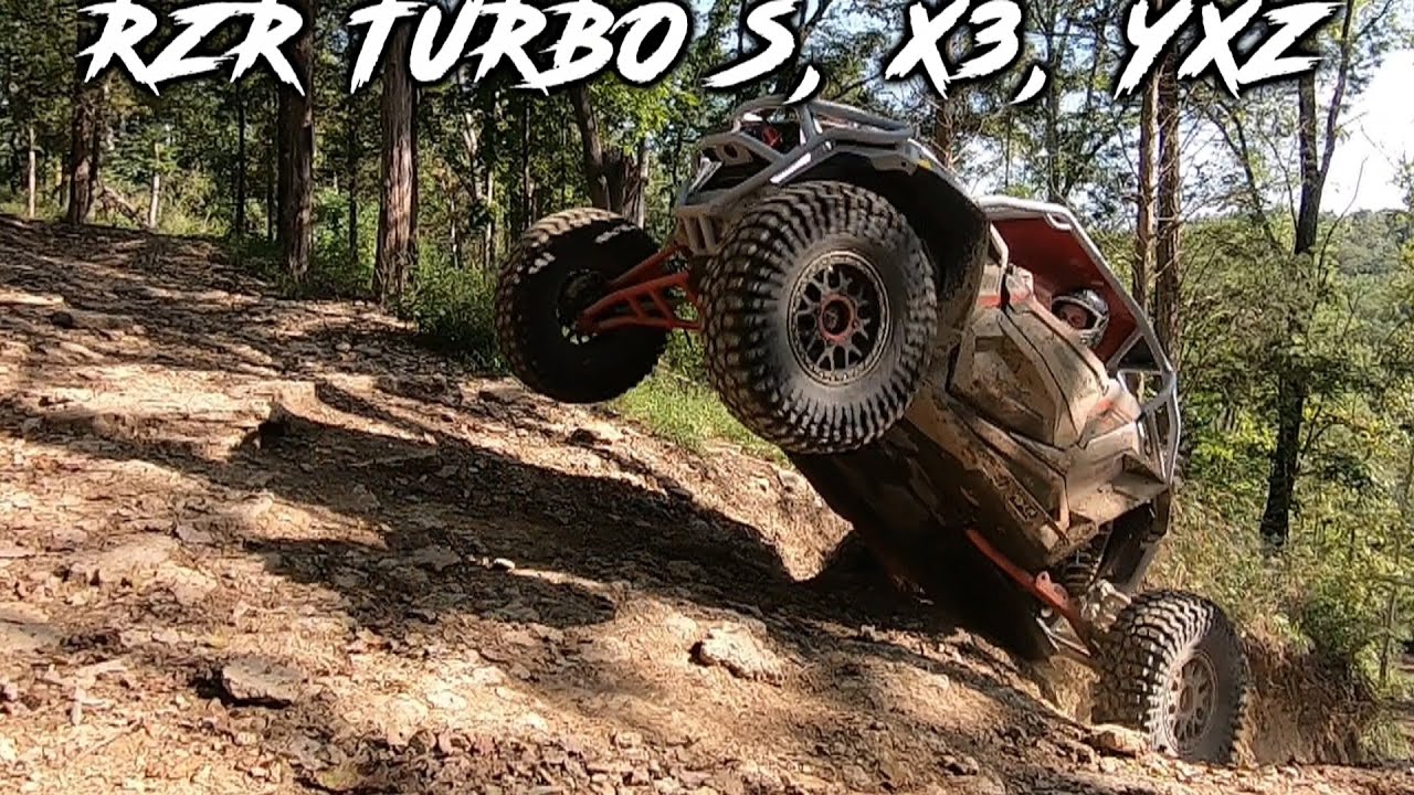Подъемы на холмы с Can Am X3, Polaris RZR Turbo S и Yamaha YXZ!
