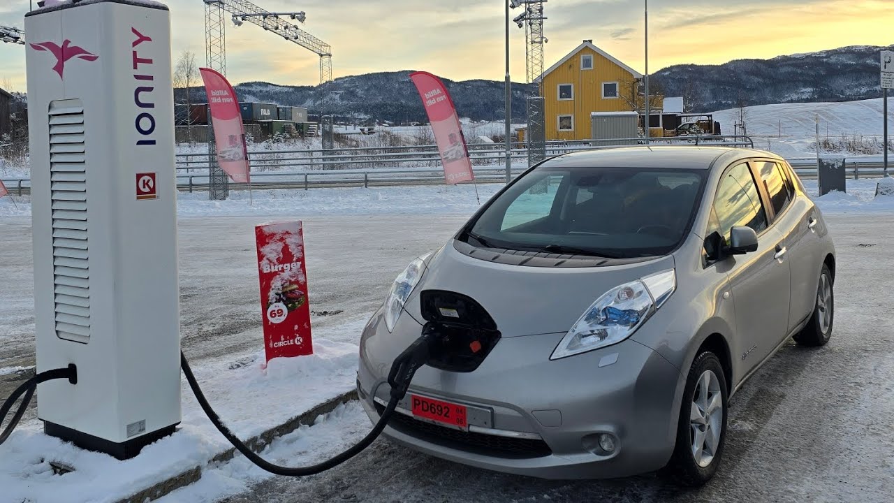 Nissan Leaf 30kWh w drodze z Trondheim do Oslo i dalej do Polski