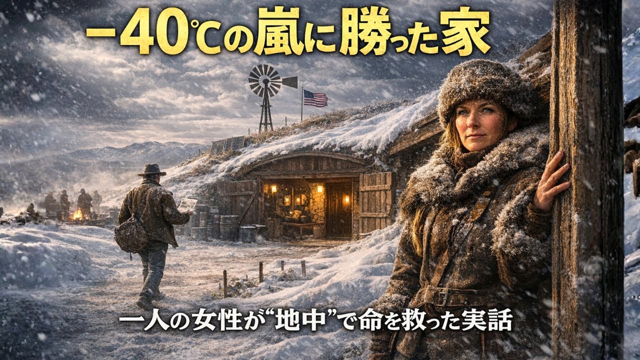 −40℃の吹雪に勝った“地中の家”｜一人の女性が命を救った実話