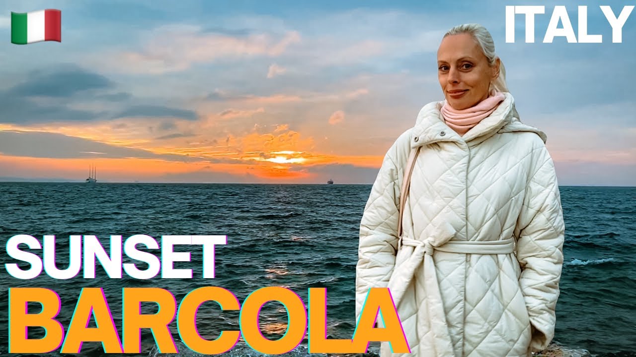 Barcola Sunset Walk 4K 🇮🇹✨ | Evening Waterfront Stroll in Trieste
