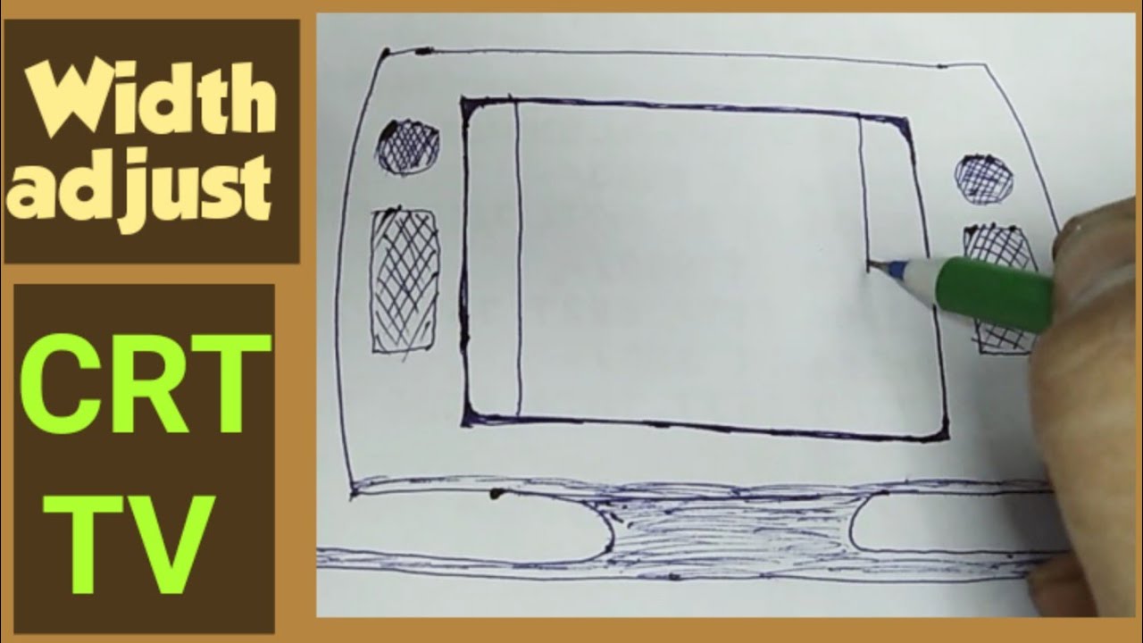 How to Adjust Width size in CRT TV./ Horizontal size adjust./ Picture size adjust./ TV repair Hindi.