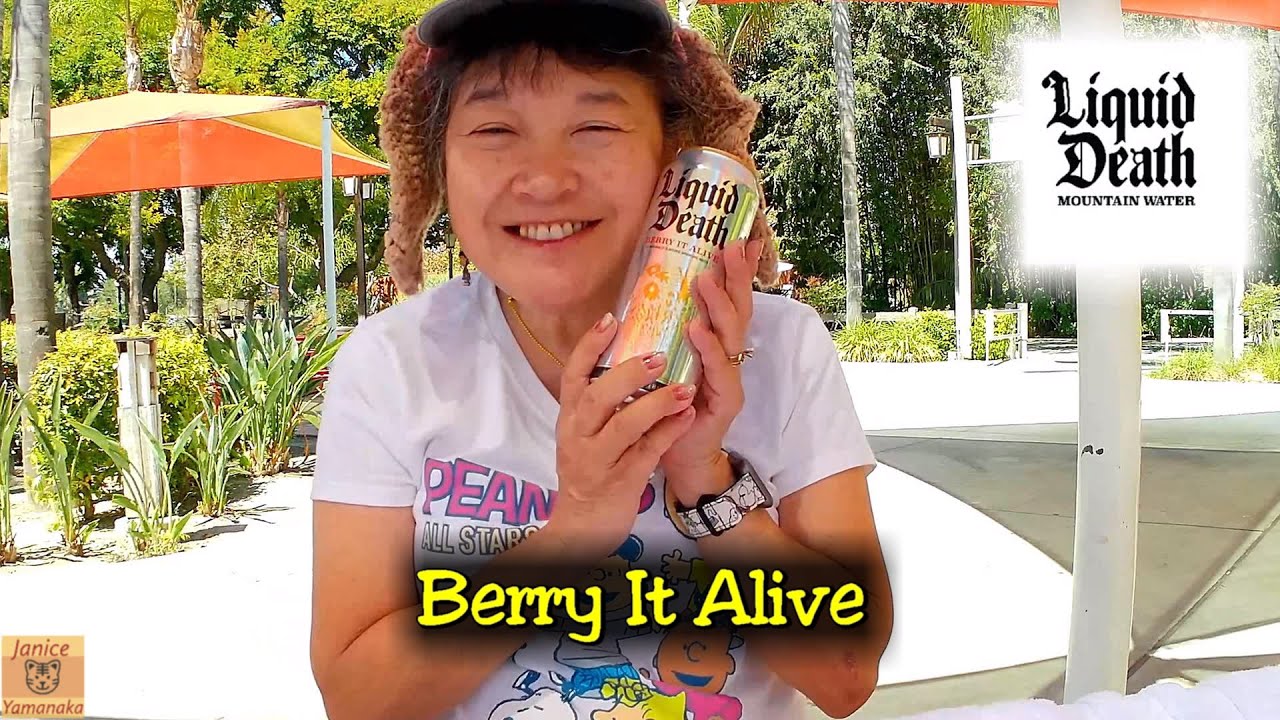 Liquid Death Berry It Alive #2022summertimeeats #MurderYourThirst