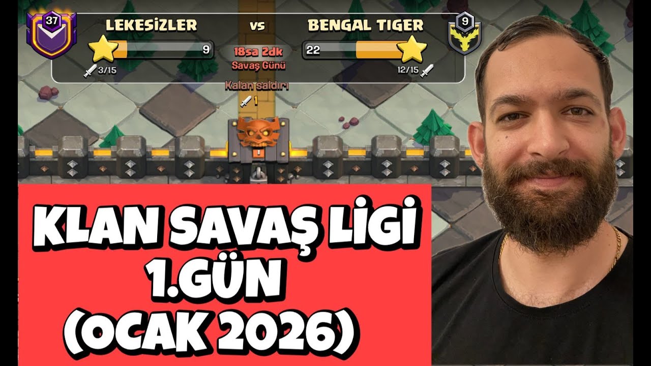BAŞLIYORUZ ! KLAN SAVAŞ LİGİ 1.G&Uuml;N CLASH OF CLANS