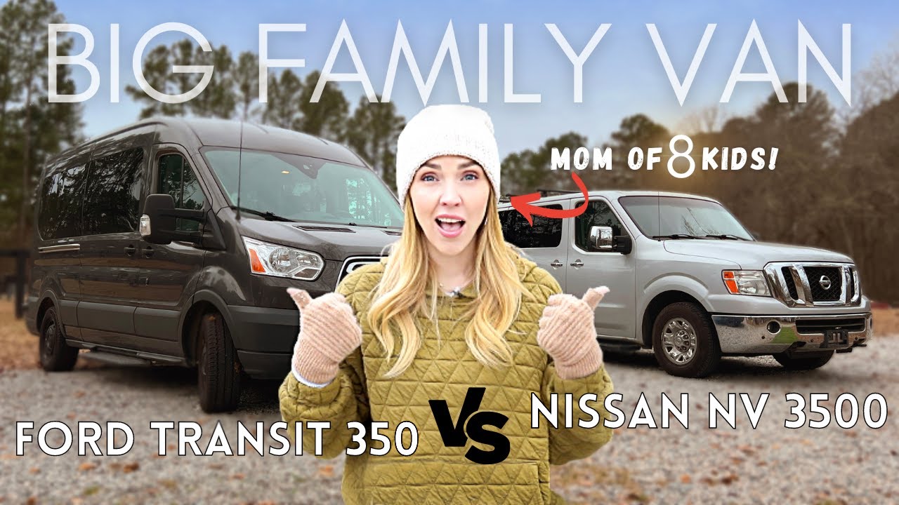 Nissan NV 3500 против Ford Transit 350 // Обзор автомобиля для МАМ! Автокресла, подстаканники, ко...
