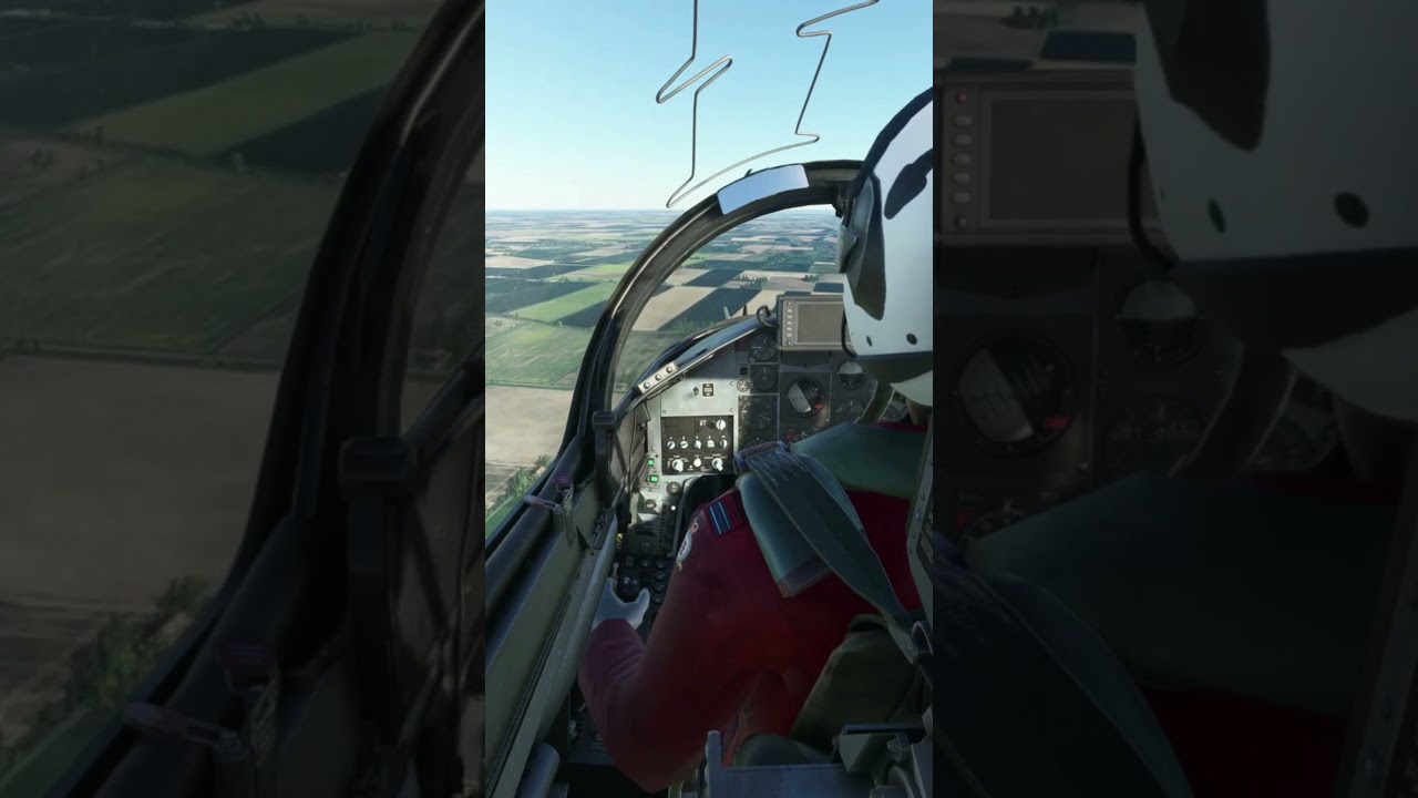 Red Arrows Hawk T1 Cockpit View #aviation #pilot #shorts