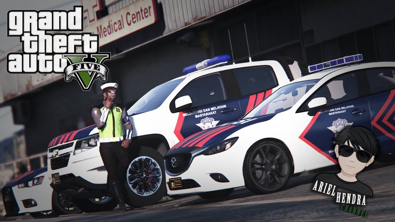 GTA 5 LSPDFR INDONESIA - EP 06 - Kecelakaan Maut Polisi PJR!! (GTA 5 REAL LIFE PC MOD)