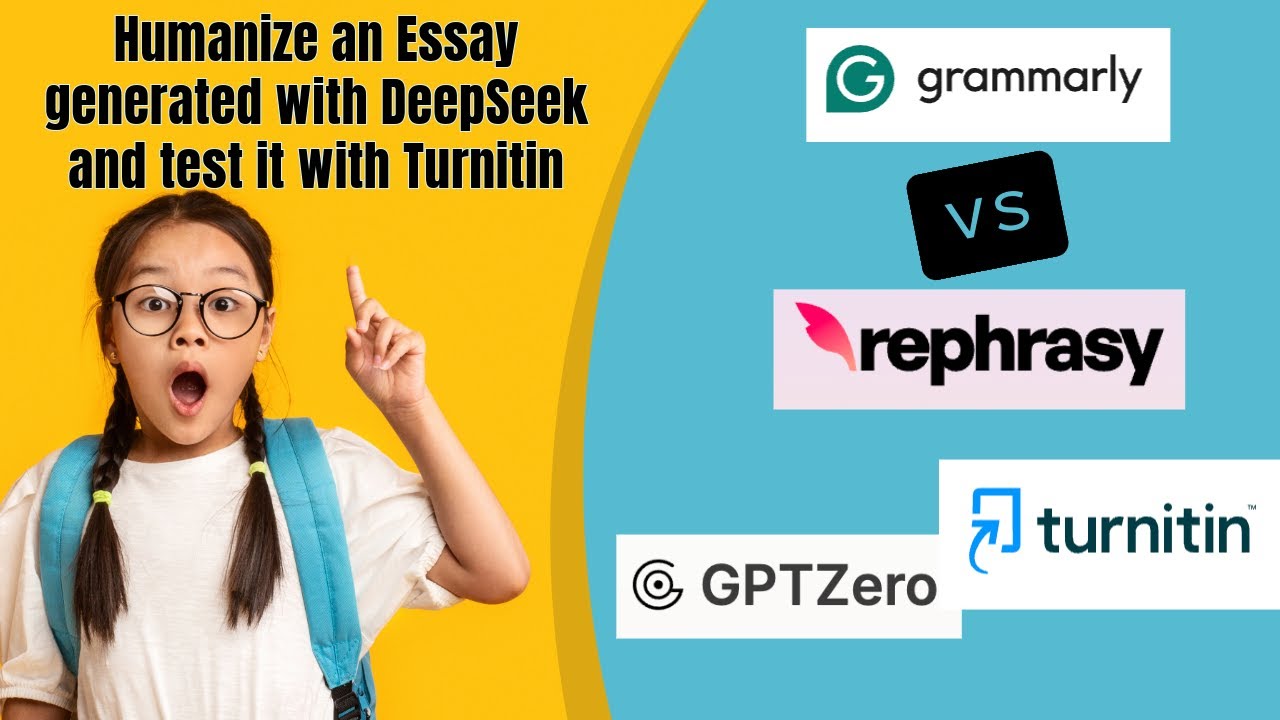 Using DeepSeek for essays in combination with AI Humanizer Rephrasy and Grammarly - TurnitIn Test