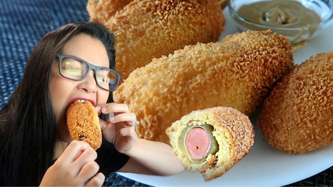 I TESTED DISNEY'S PICKLE CORN DOG with PEANUT BUTTER Is It Good?