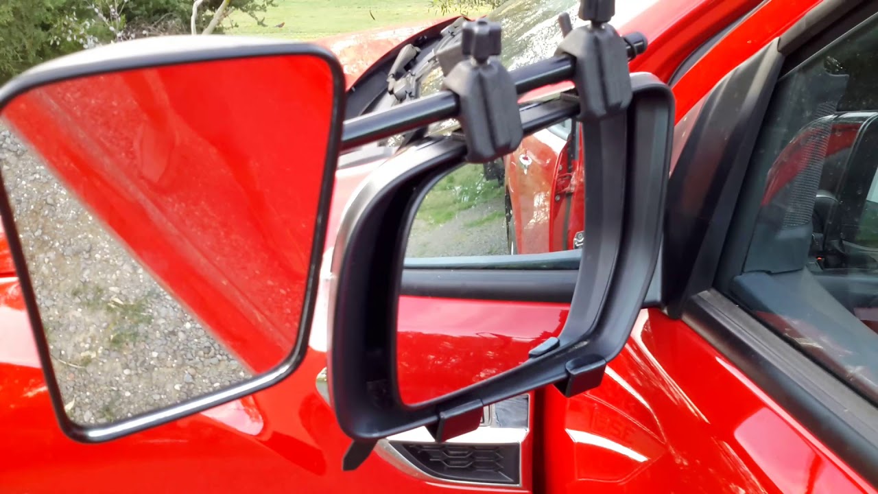 Caravan mirrors from ebay, brand CAMEC. Plus setup.