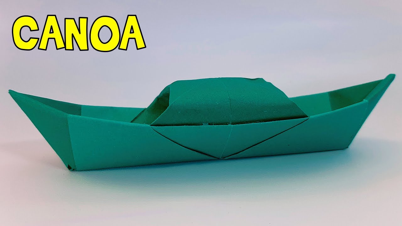 como hacer una canoa/barco  de papel origami fácil papiroflexia ❤️ mi denali