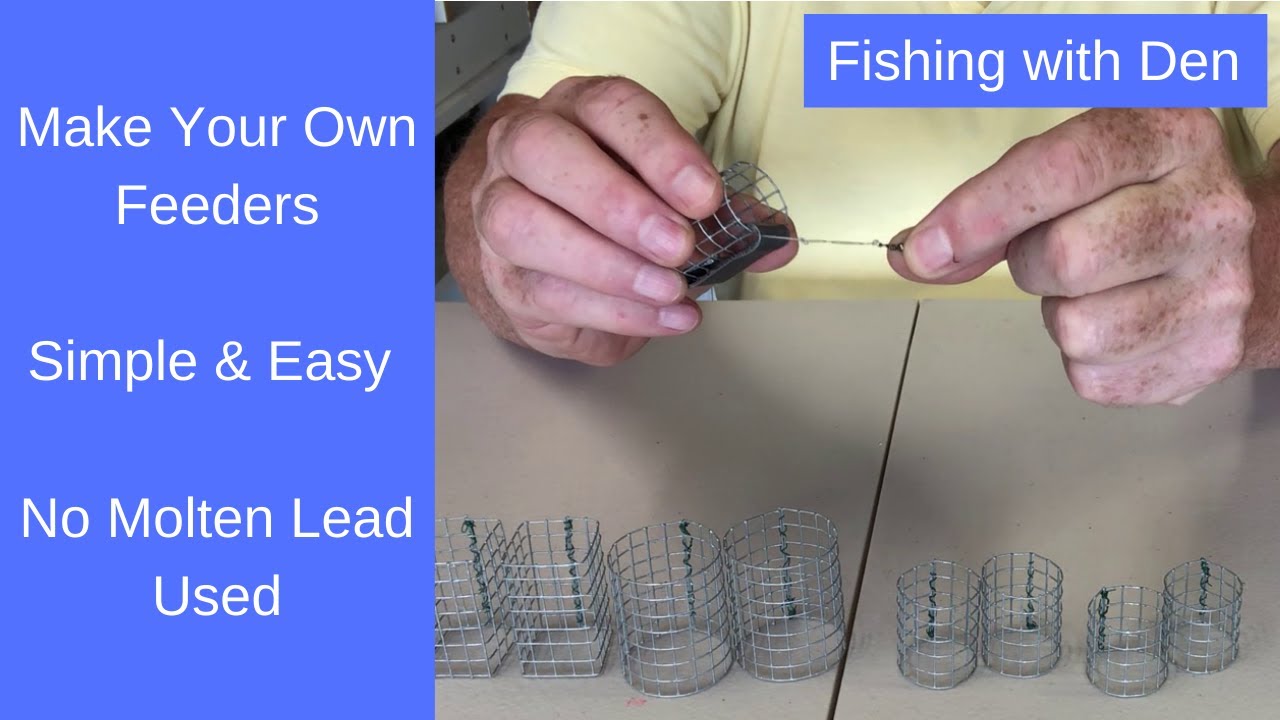 Make Cage Feeders for Fishing - No Molten Lead Used