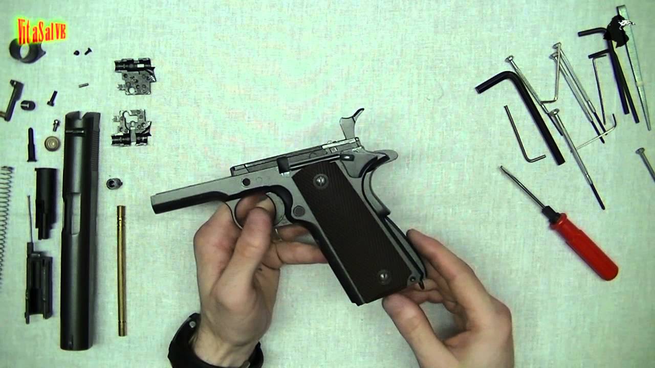 Gletcher CLT 1911 полная разборка