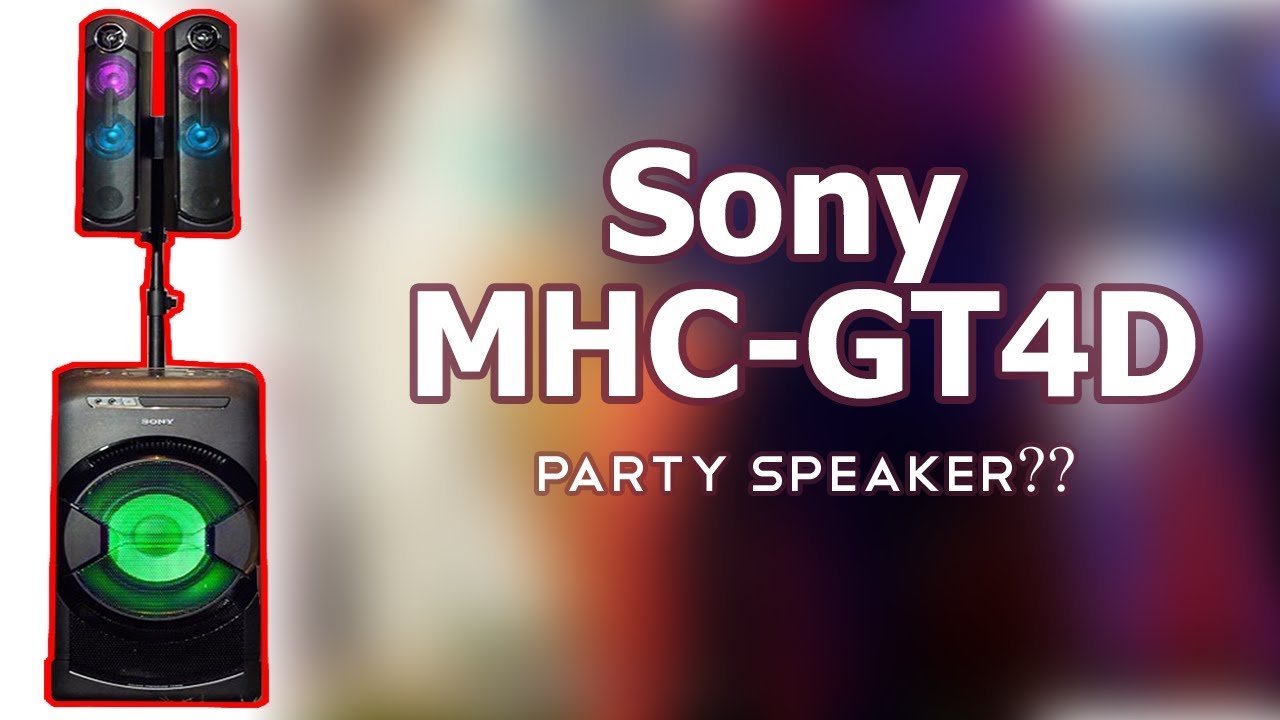 Sony MHC-GT4D Portable DJ System Review & Features 2017 | Reviewrounder