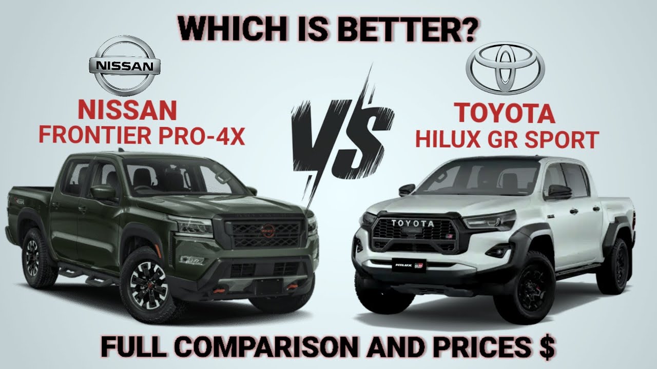 2024 Nissan Frontier PRO 4X vs 2024 Toyota Hilux GR sport |Best pick-up truck 2024