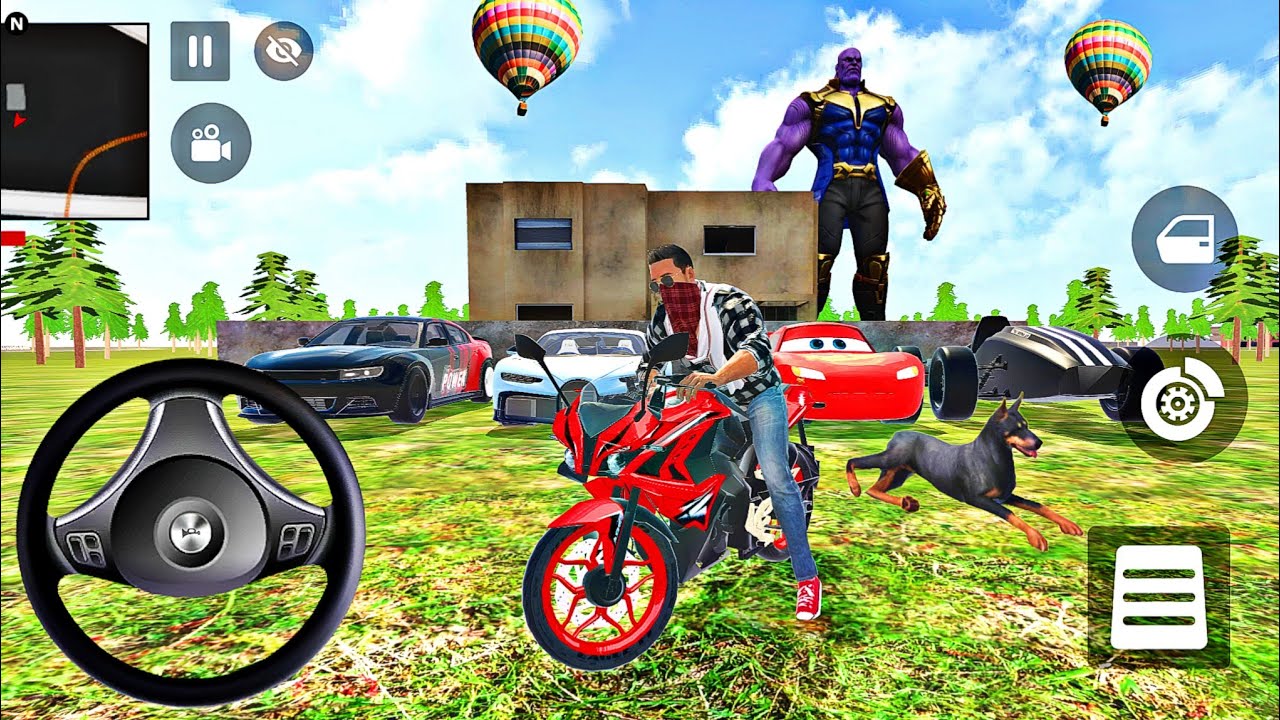 💥Indian Thift Auto Simulator 🦚 Modified Monster Thanos & MC Queen Car 🎊 Car Showroom Game 🎯