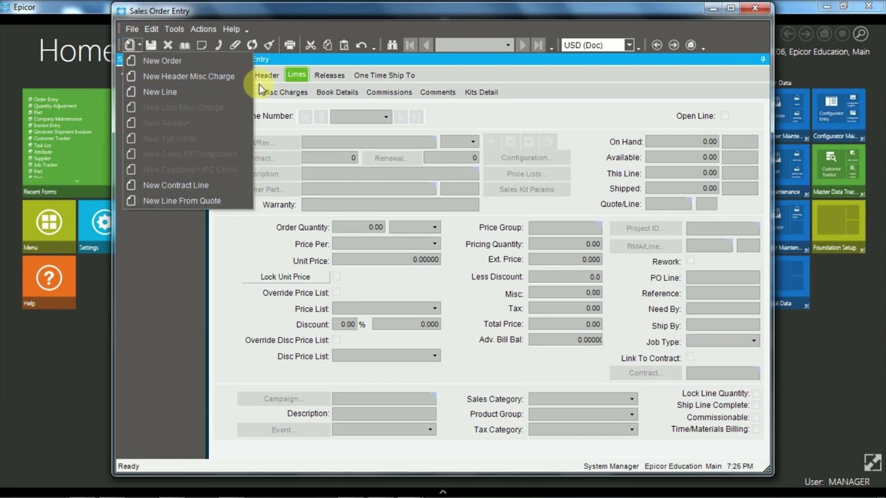 Sales Order Entry Overview  Epicor E10  - Sale to Ship | Kinetic | Epicor ERP