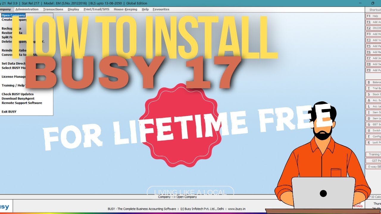 HOW TO INSTALL BUSY ACCOUNTING SOFTWARE FOR FREE || BUSY ACCOUNTING SOFTWARE INSTALLATION