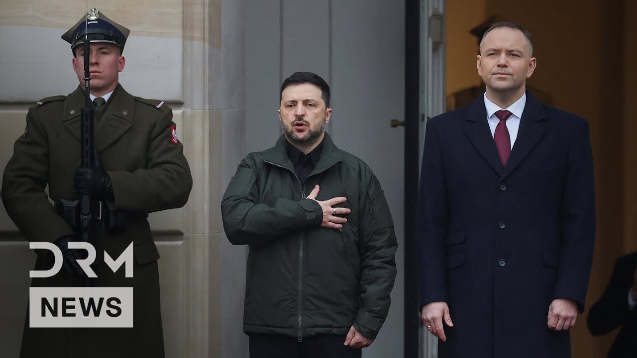 BREAKING: Zelenskiy Officially Welcomed by Polish President Nawrocki in Warsaw Ceremony | AC1B