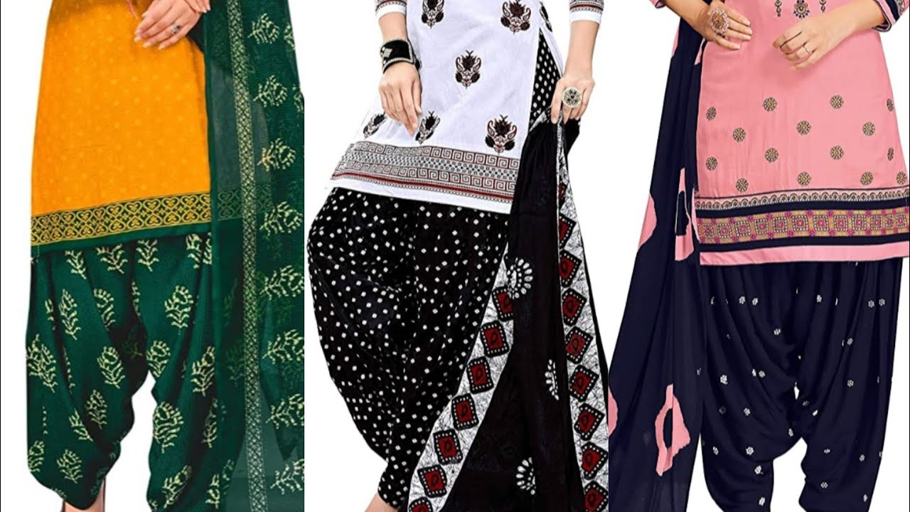 🌠 styiles patiyala dress with dupata letest design 2022 #patiyala dress #cotton dress #salwar suit