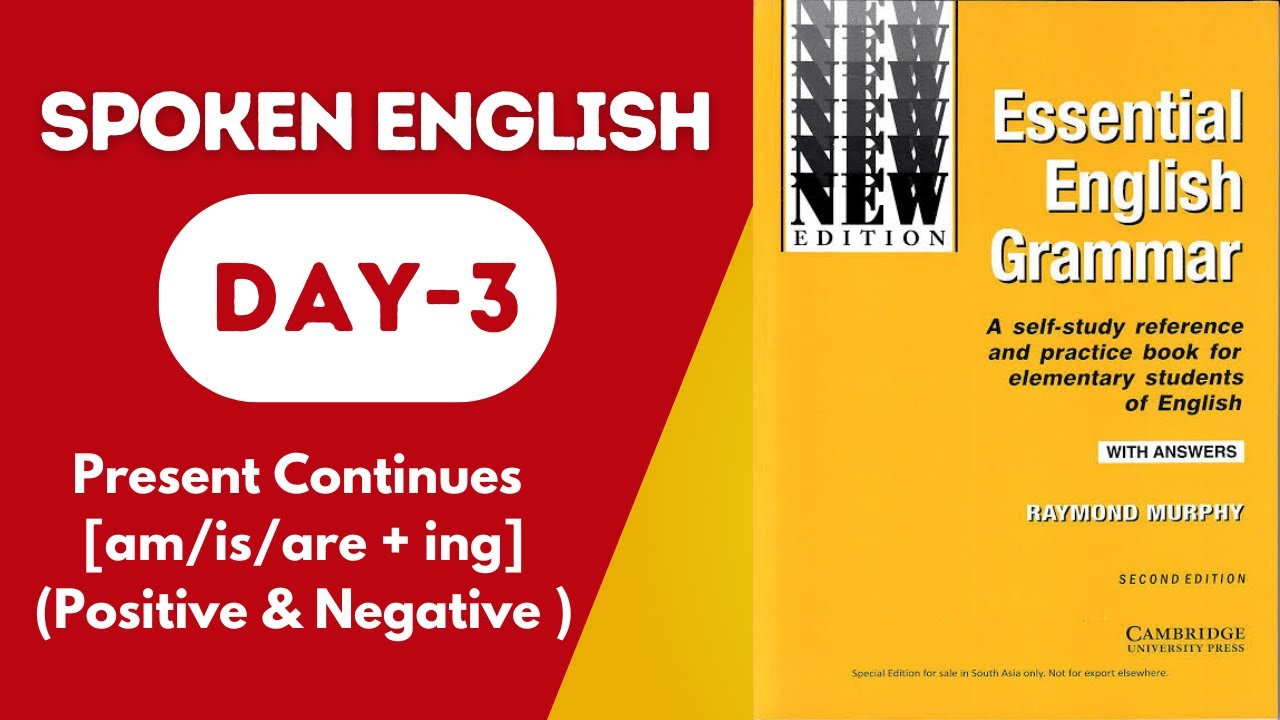 Day-3 | Unit-3 | Present Continuous (Positive & Negative)