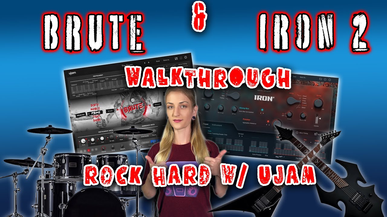 Produce rock music easily UJam's BRUTE & IRON 2 Quick Look & BEAT -