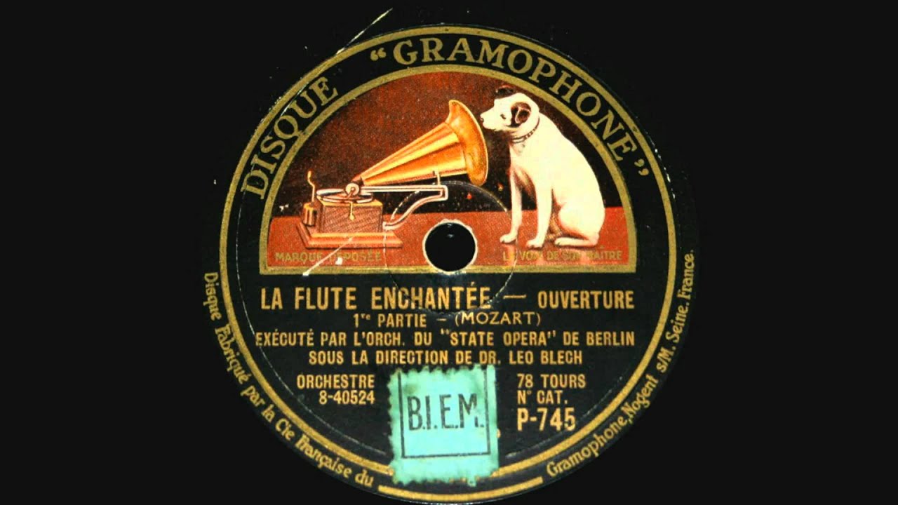 Leo Blech conducts Mozart Magic Flute Overture (1926)