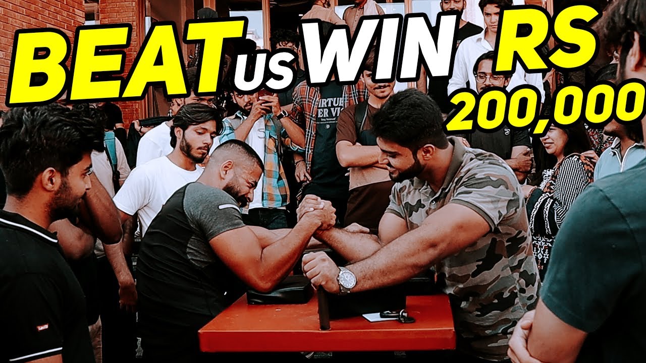 Arm Wrestling Sensation: 200,000 Prize at Comsat's University Islamabad Who won?