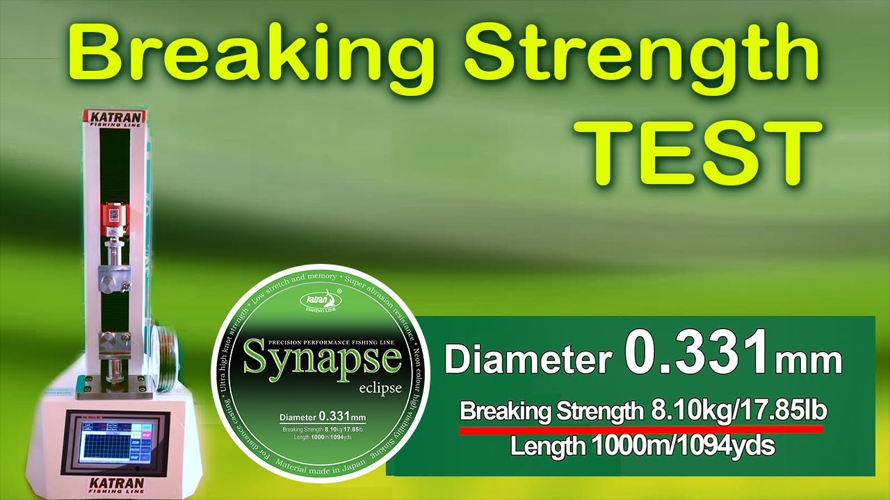 Katran Synapse Eclipse 0,331mm Breaking Strength TEST