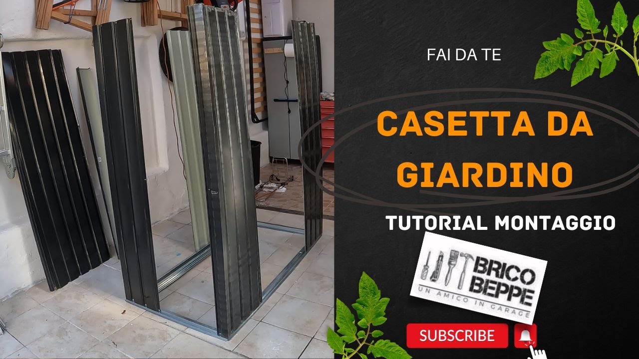 Casetta da giardino- Tutorial montaggio rimessa