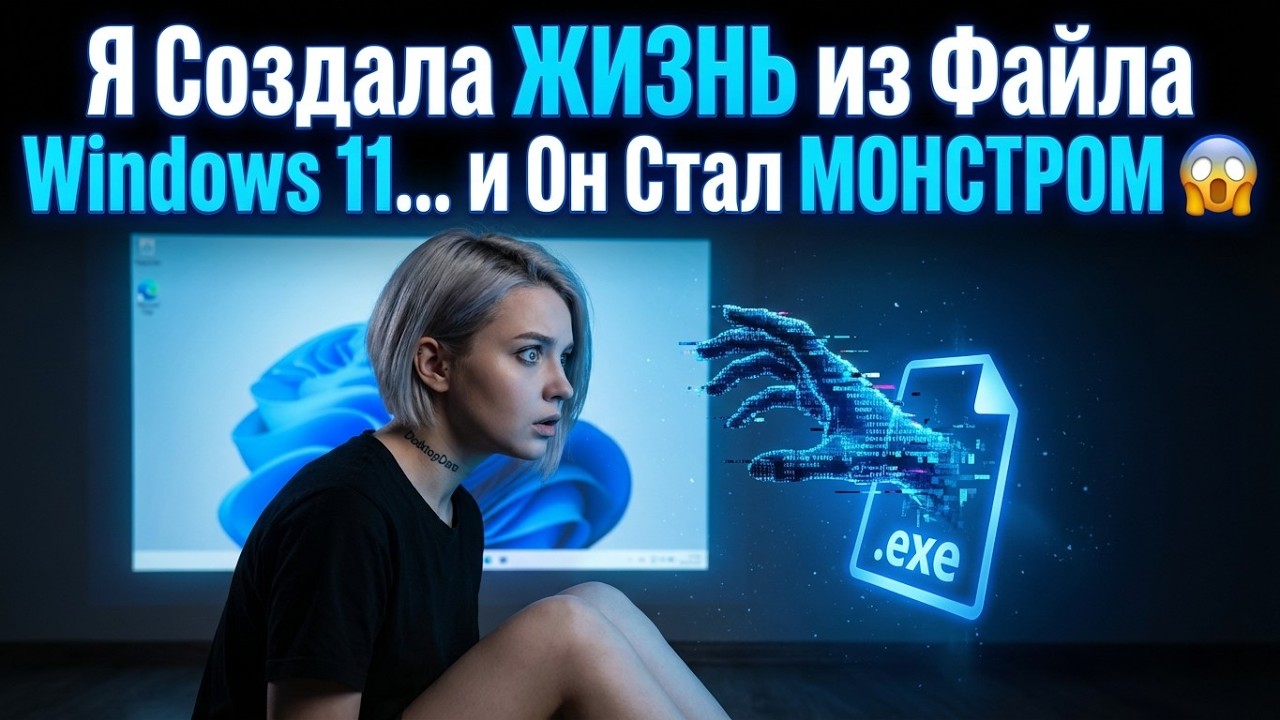 Я Создала ЖИЗНЬ из Файла Windows 11... и Он Стал МОНСТРОМ 😱
