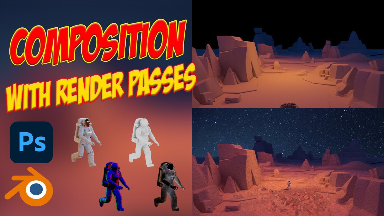 Composition with your 3D Render Passes in Photoshop