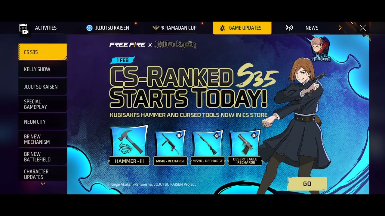 Free Fire sukukna bundle and event