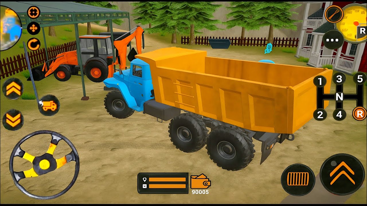 Backhoe Loader JCB Simulator Gameplay - Indian Vehicles JCB Truck Driving - Android Gameplay