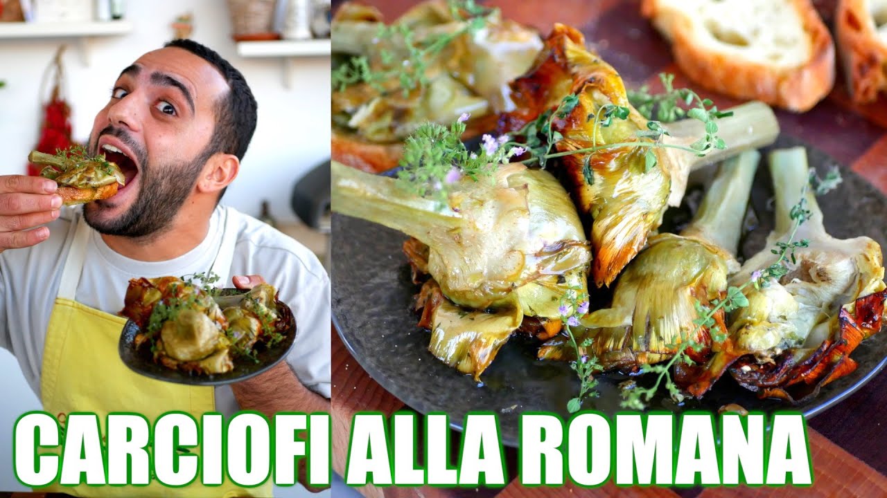 CARCIOFI ALLA ROMANA Ricetta originale Romana🧡🐺
