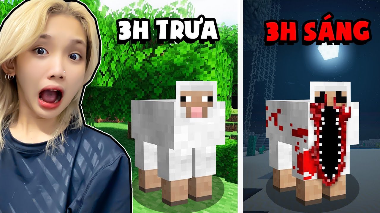 Đừng Sinh Tồn Minecraft V&agrave;o L&uacute;c 3H S&Aacute;NG ? Nếu Kh&ocirc;ng Bạn Sẽ CH*T !!!