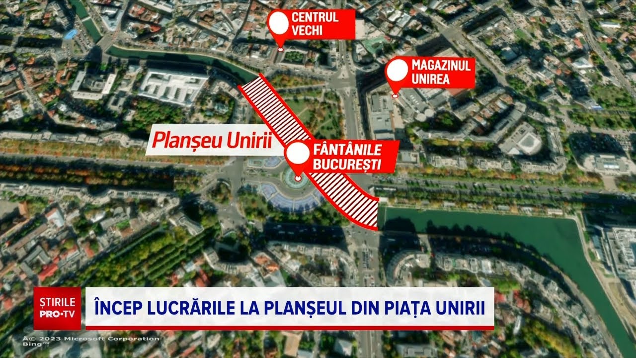 Planșeul din Piața Unirii intră &icirc;n consolidare la aproape un secol de la construire