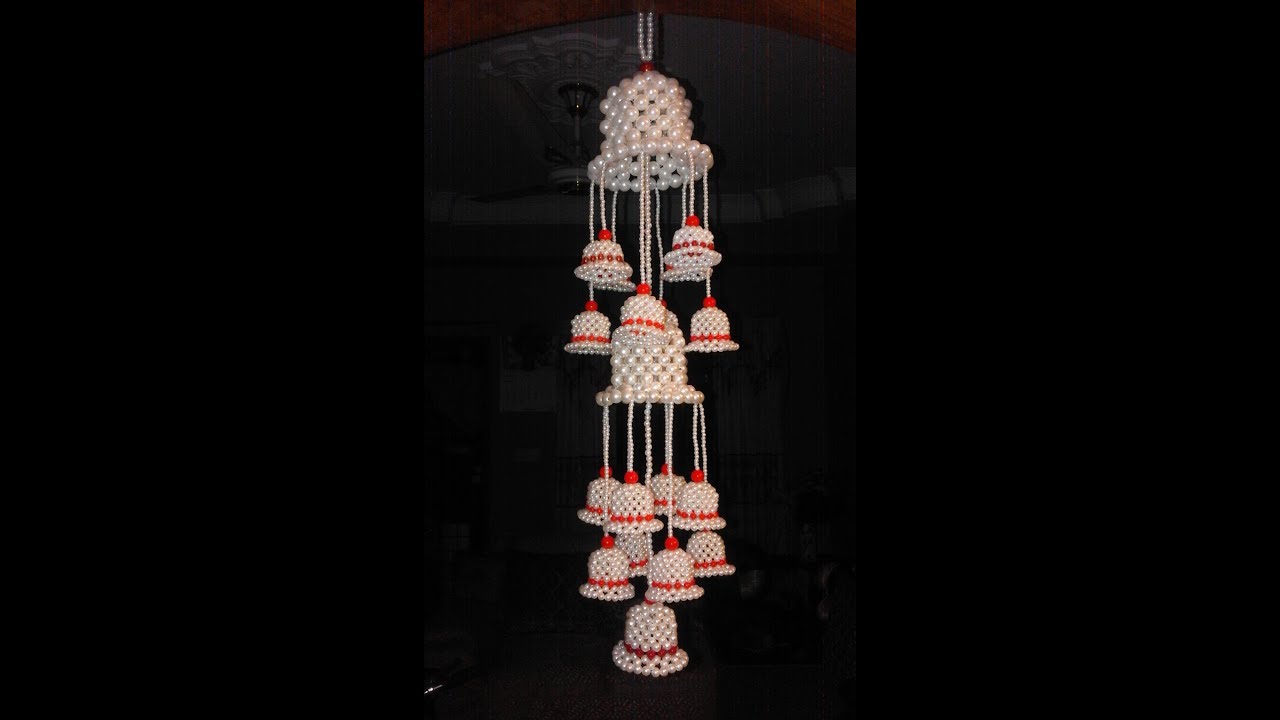 MAKE BEADED DOOR BELL | PUTIR DOOR BELL | PUTIR KAJ |পুঁতির ডোরবেল | পুঁতির কাজ | পুঁথির ডোরবেল।
