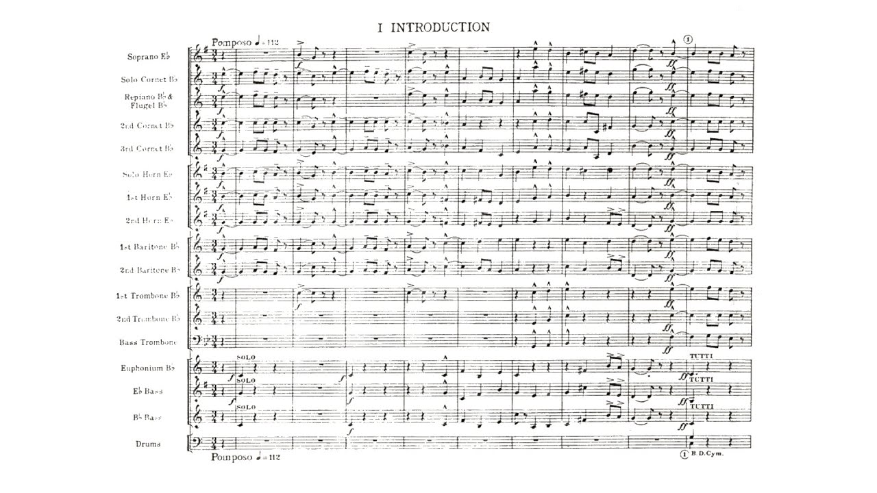 Elgar: Severn Suite for Brass Band, Op. 87 (with Score)