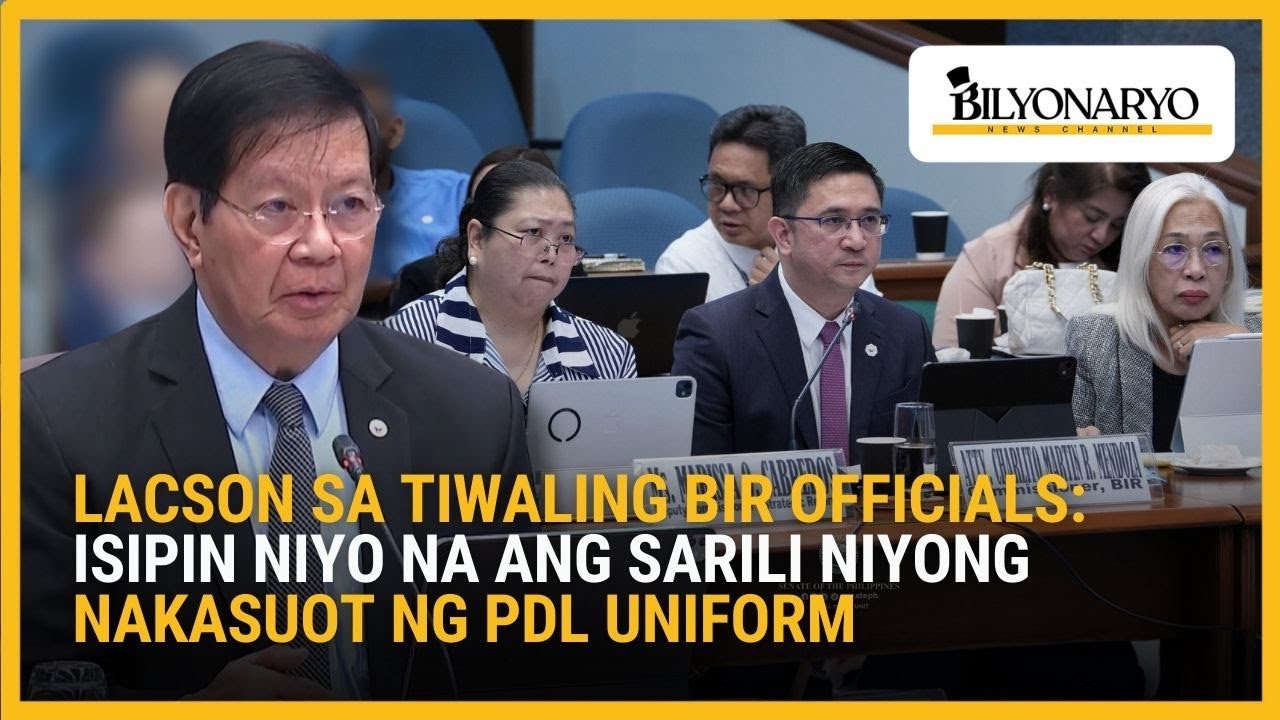 Sen. Lacson sa mga tiwali sa BIR: Isipin ninyo ang sarili ninyong nakasuot ng yellow uniform ng PDL