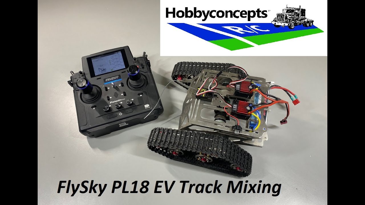 FlySky PL18 EV Track Mixing for Bulldozers, Tanks, Robots & More