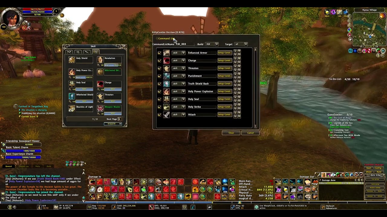RunesOfMagic Knight/warrior easy kittybuild