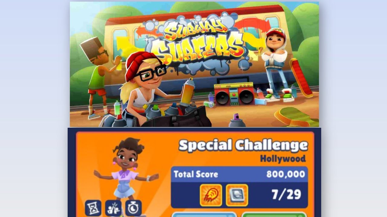 Special Challenge Hollywood stage 1 complete_Subway Surf