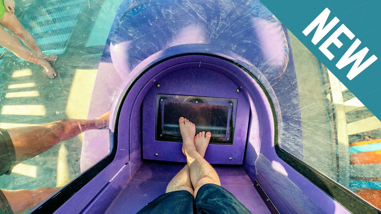 Super Fast PIRANHA PLUNGE Water Slide | Tropic Falls at OWA