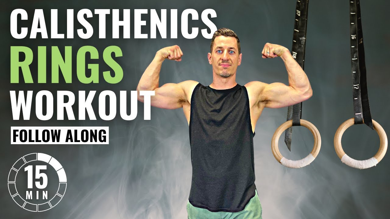 15 Min BEGINNER RINGS WORKOUT | Calisthenics Follow Along