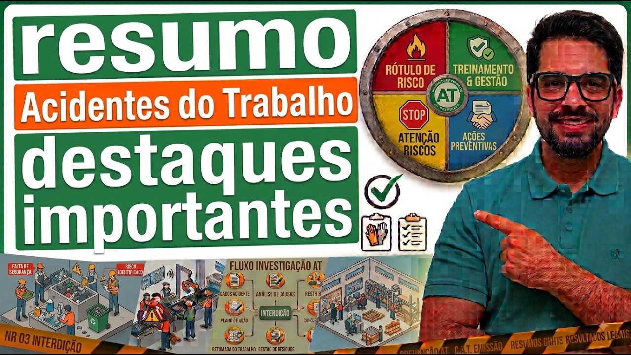 Acidentes do Trabalho: Definição, Tipos e Equiparação Legal (Resumo Atualizado)