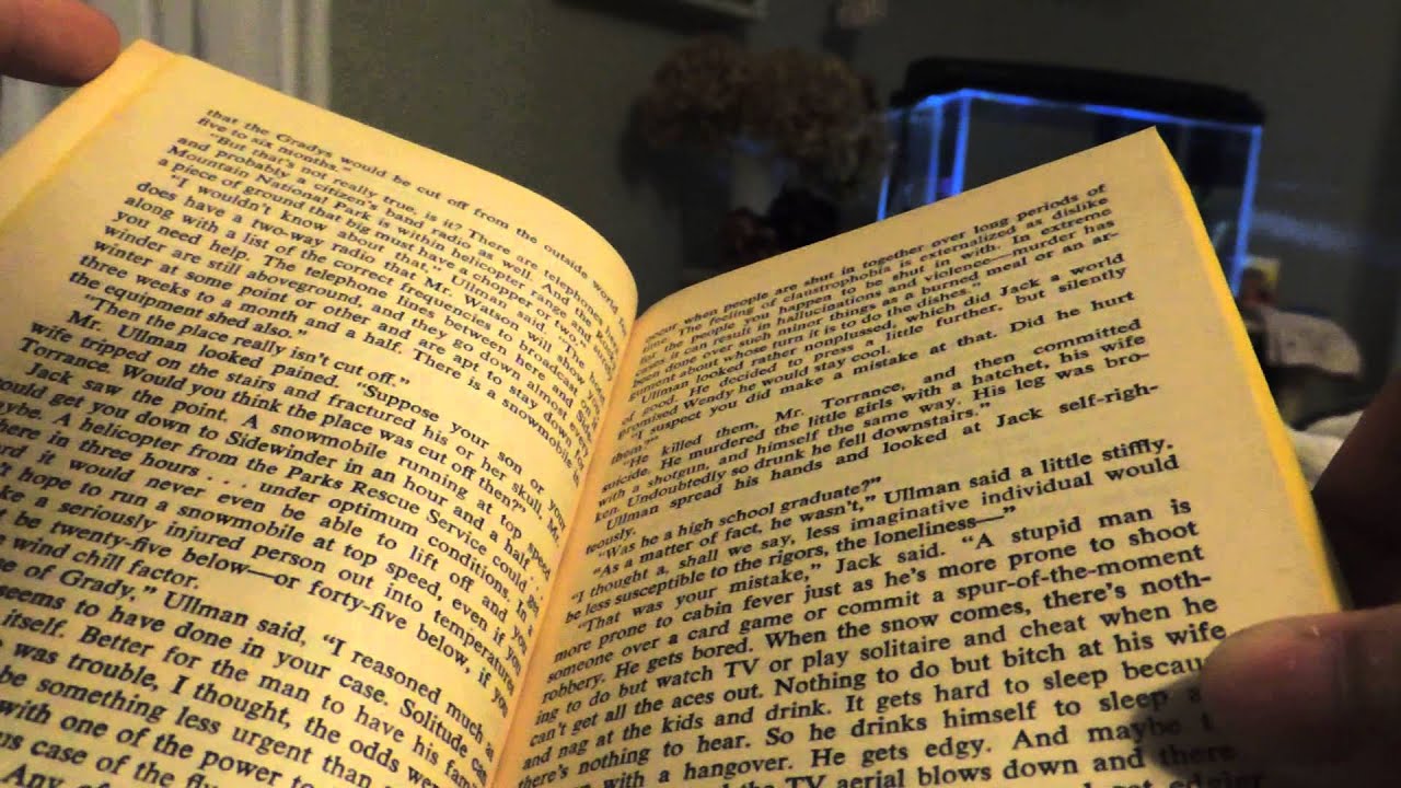 ASMR Unintelligible Reading of The Shining