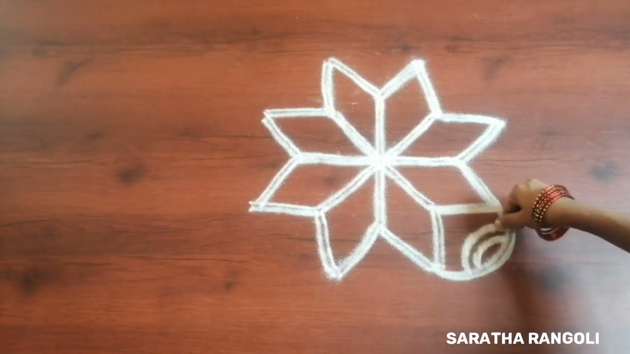 Friday latest kolam🍁3*1 simple beginars rangoli design🍁saratha rangoli
