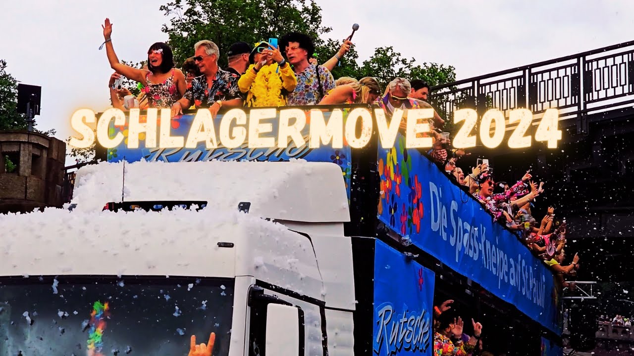 Schlagermove Hamburg 2024 | Colorful Trucks | Lots Of Music And Schlagerparty #Schlagermove #Hamburg